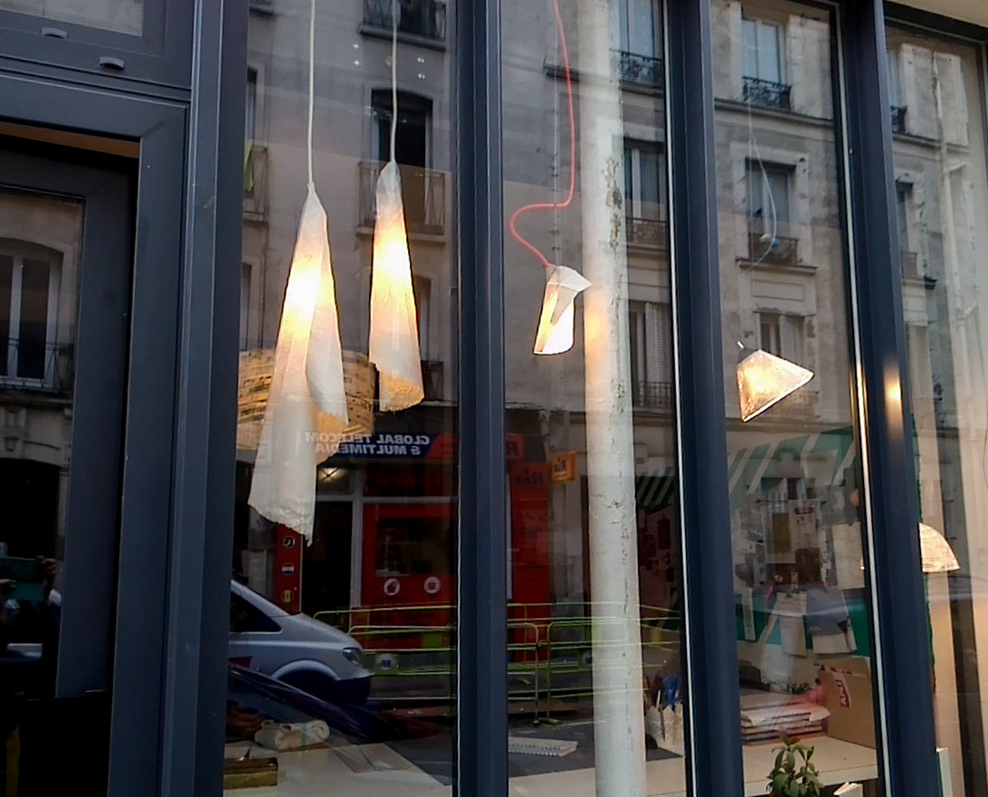falaise - mise en situation dans un intérieur
